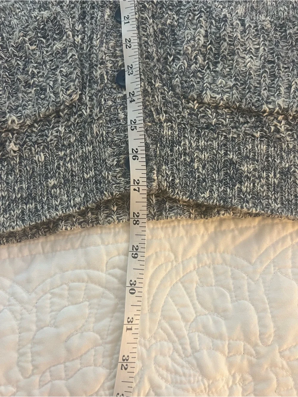 Tucker + Tate Gray Marled V-Neck Button Cardigan